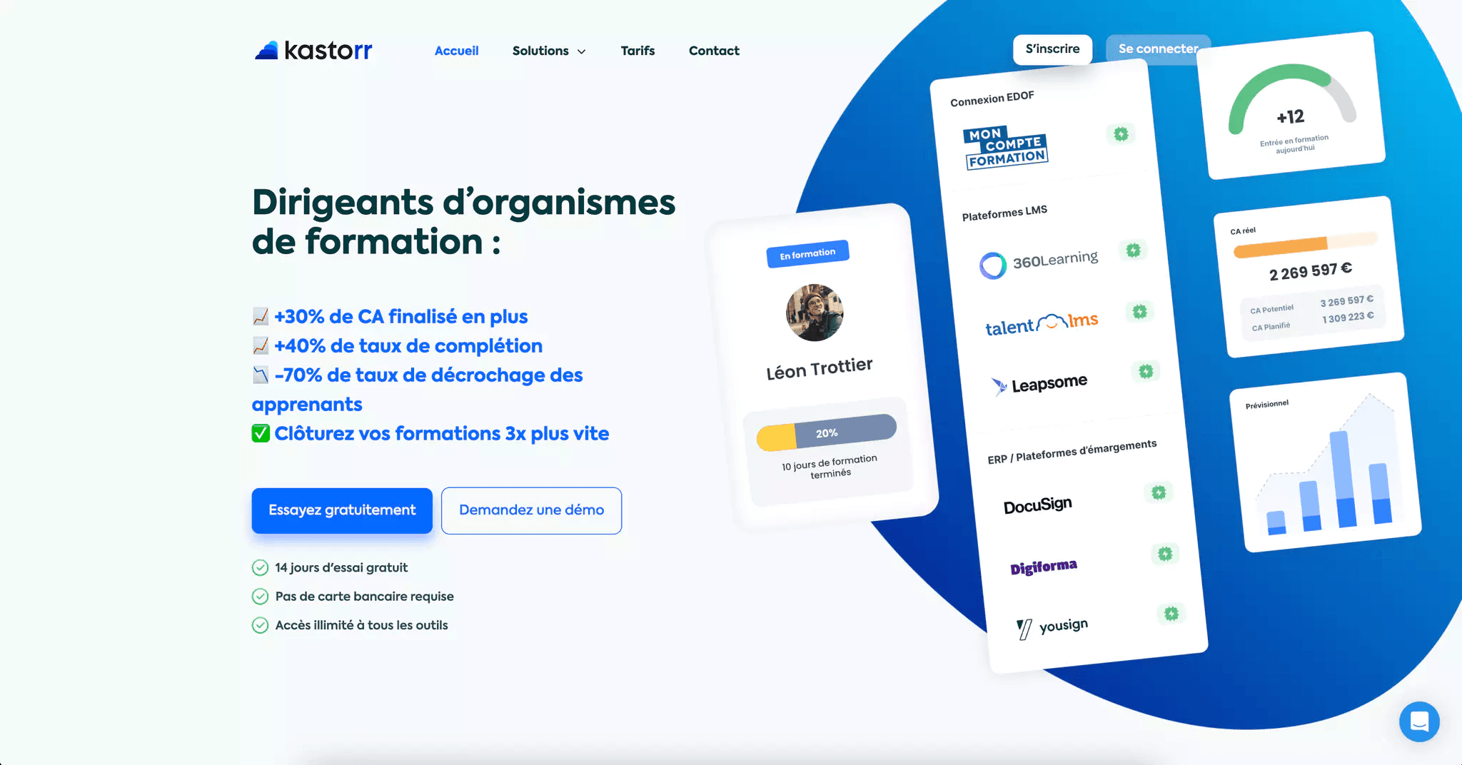 Kastorr - SaaS de gestion des formations